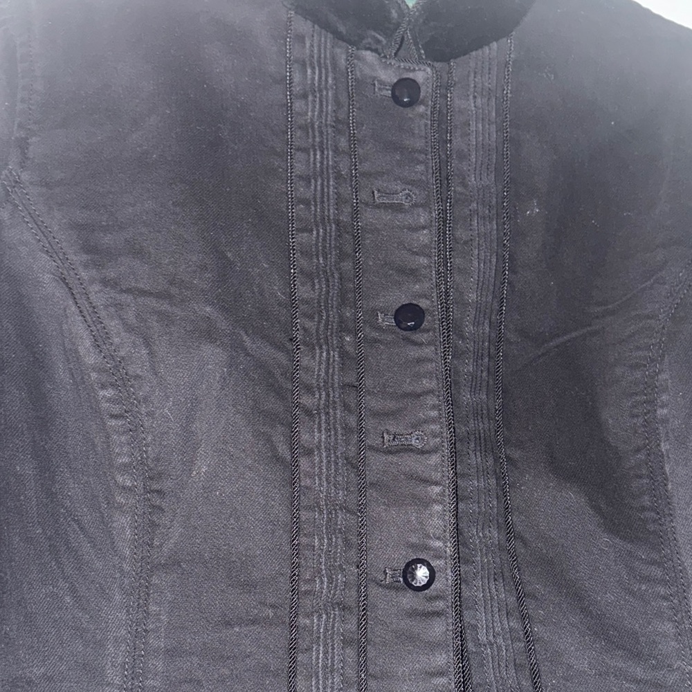 Ralph Lauren Jeans Company BLACK jacket with beautiful buttons - Picture 2 of 5